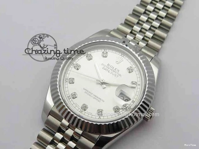MiroTime 0326 DateJust II 41mm BP Maker Best Edition Silver Diamonds Dial On New Version Jubilee Bracelet A Reliable 3623